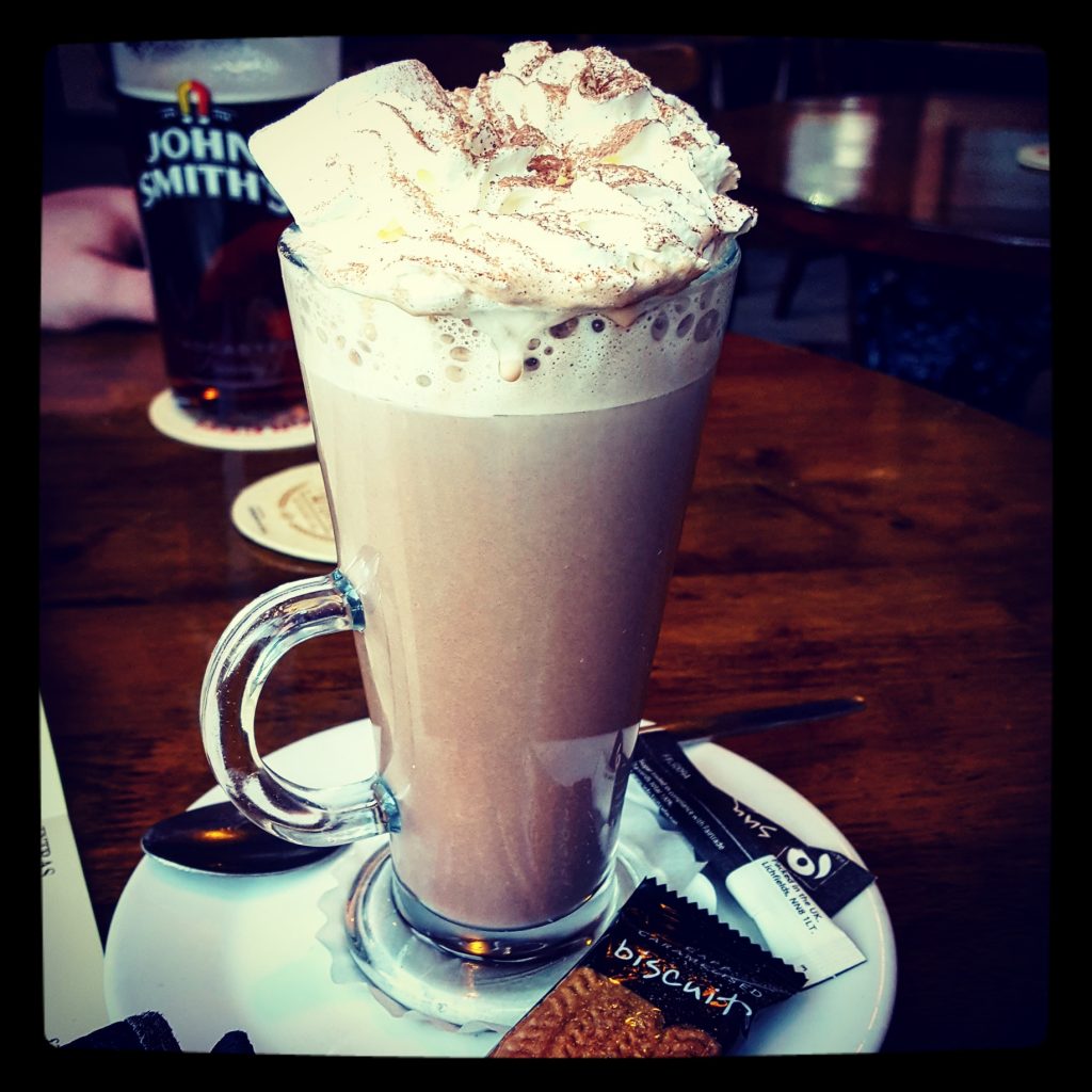 This really excellent hot chocolate definitely helped with my cold!
